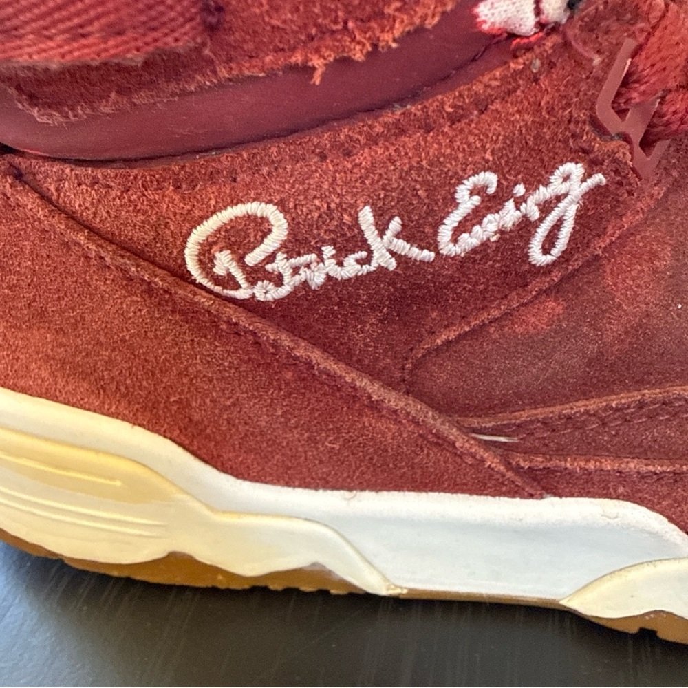 Patrick Ewing 33 HI Top Red Suede Sneakers - Size US 8 EUR 41 Vintage - Picture 10 of 10